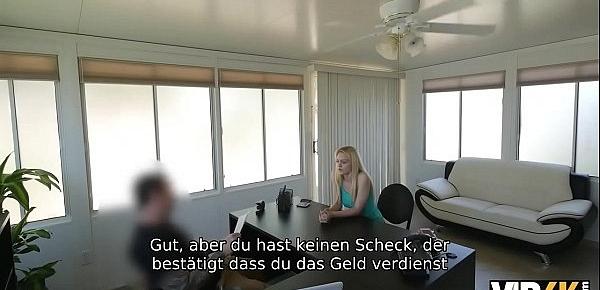 VIP4K. Die hübsche Strip-Tänzerin Allie Rae ist bereit, Sex gegen Geld vor der Kamera zu haben